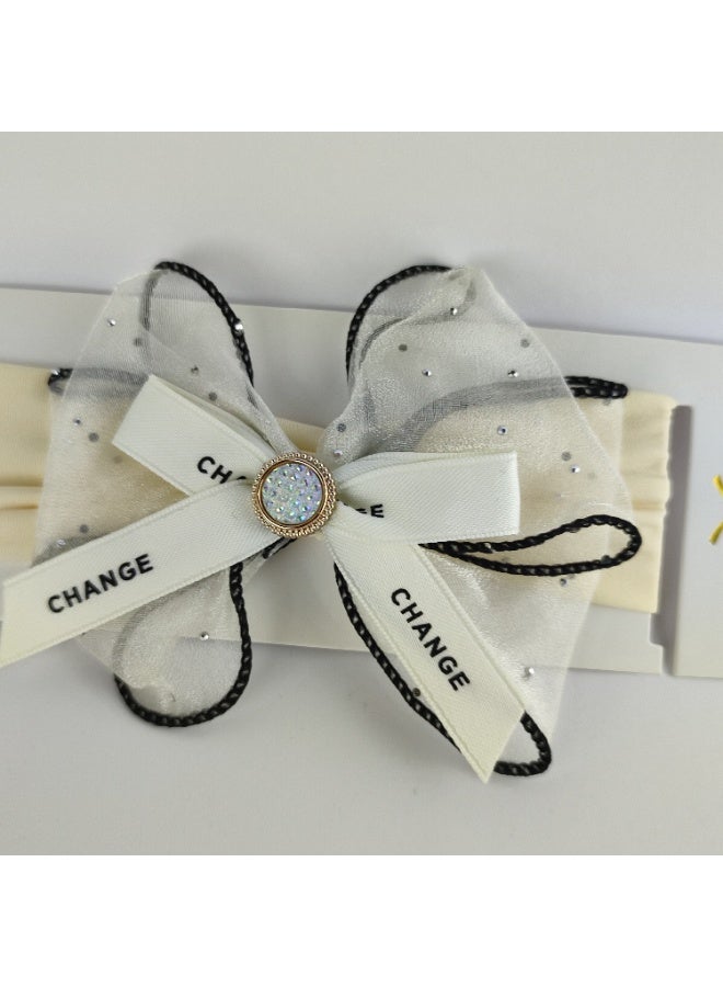Baby & Kids Soft Headband Hair Accessory with Elegant Bow - Image 3